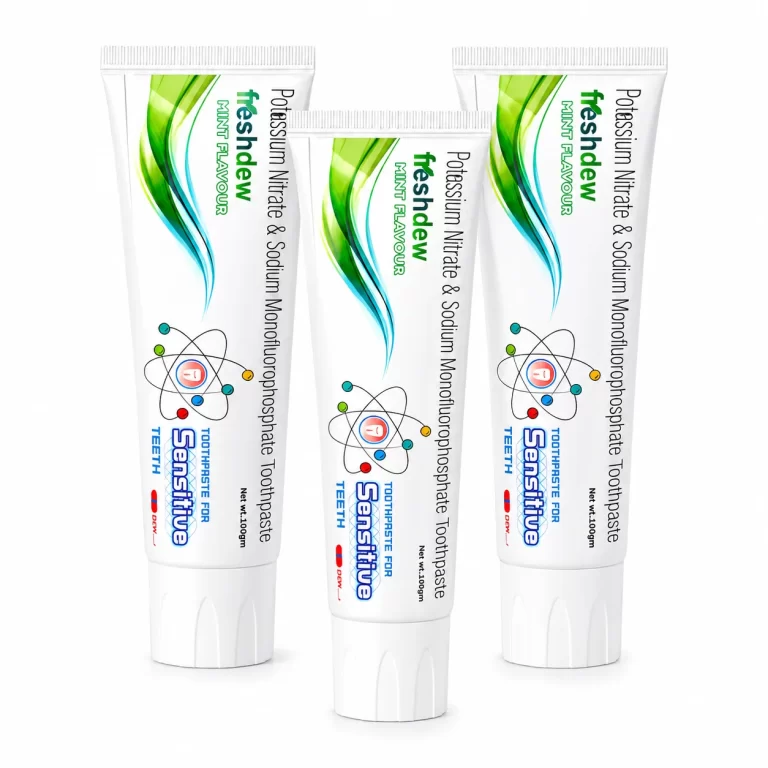 Fresh Dew Toothpaste for Sensitive Teeth Pack of 3 by Dew Drops