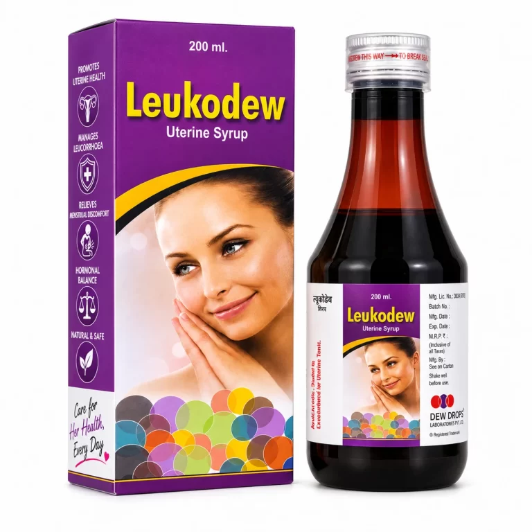 Leukodew Uterine Syrup women wellness product by Dew Drops
