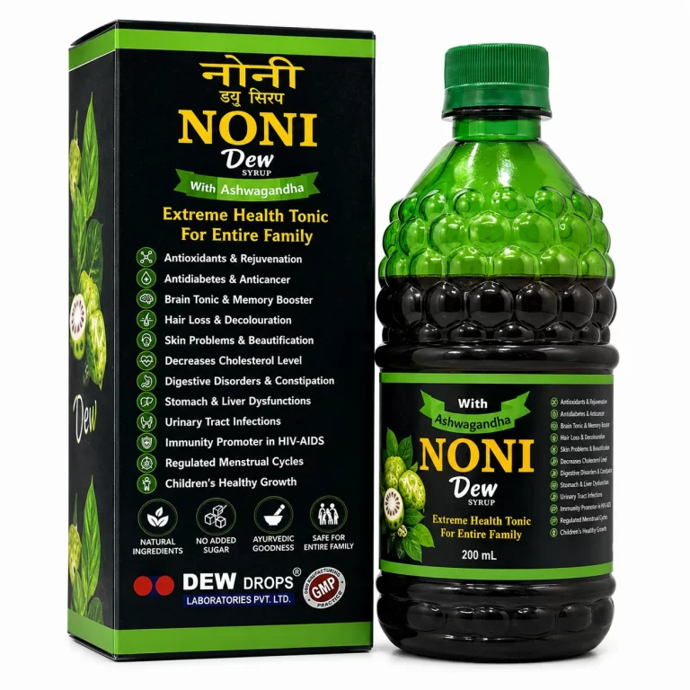 NONI Dew Syrup with Ashwagandha by Dew Drops